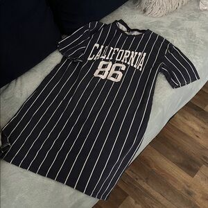 Divided Blue Short Dress